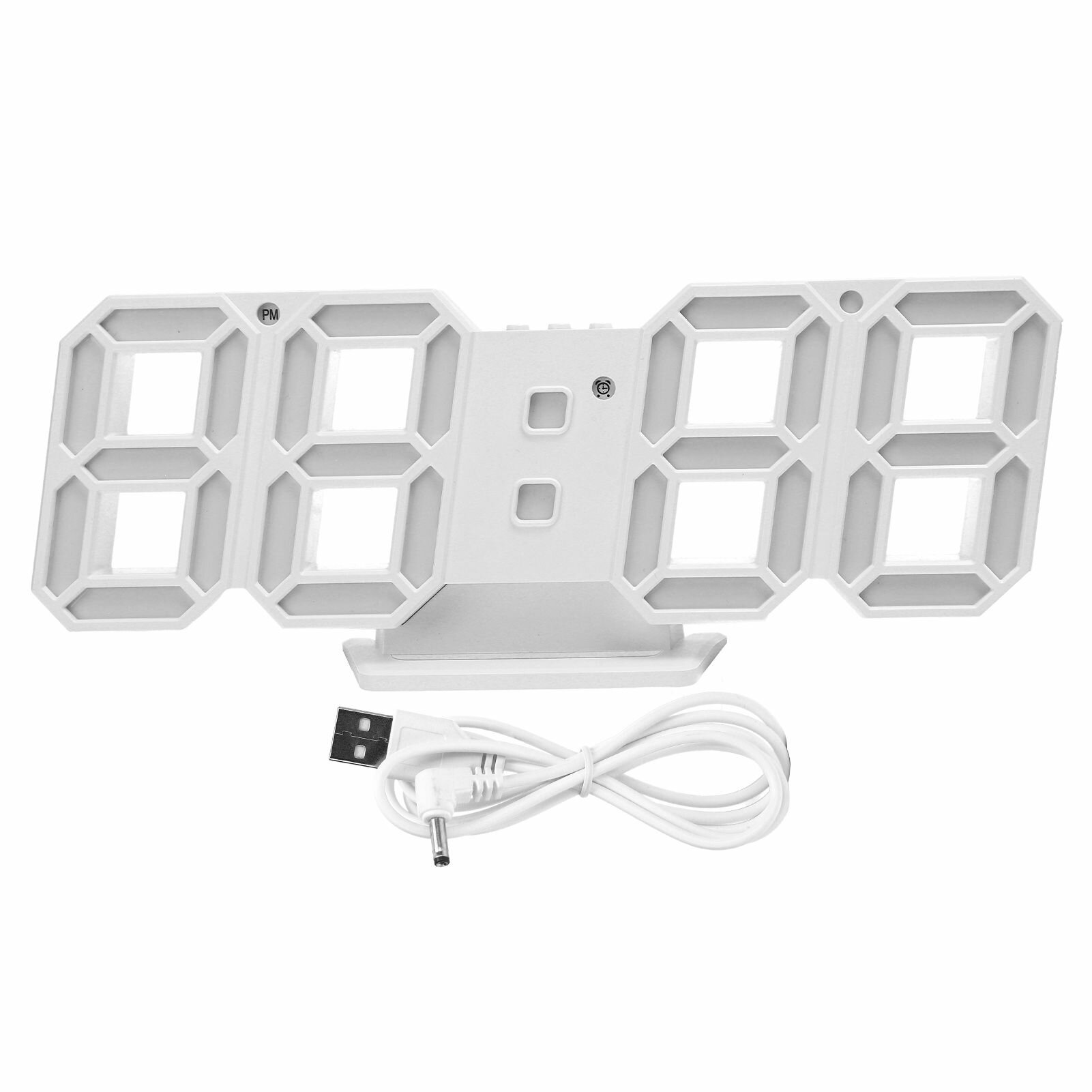 Трехмерные светодиодные цифровые часы настольные