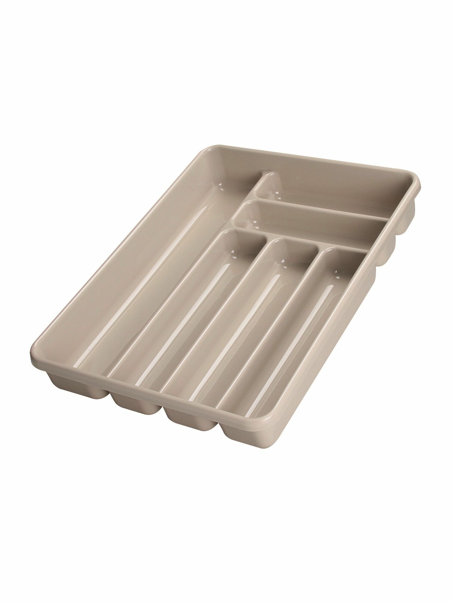 Лоток для столовых приборов Cosmoplast 6 отделений цвет: серый