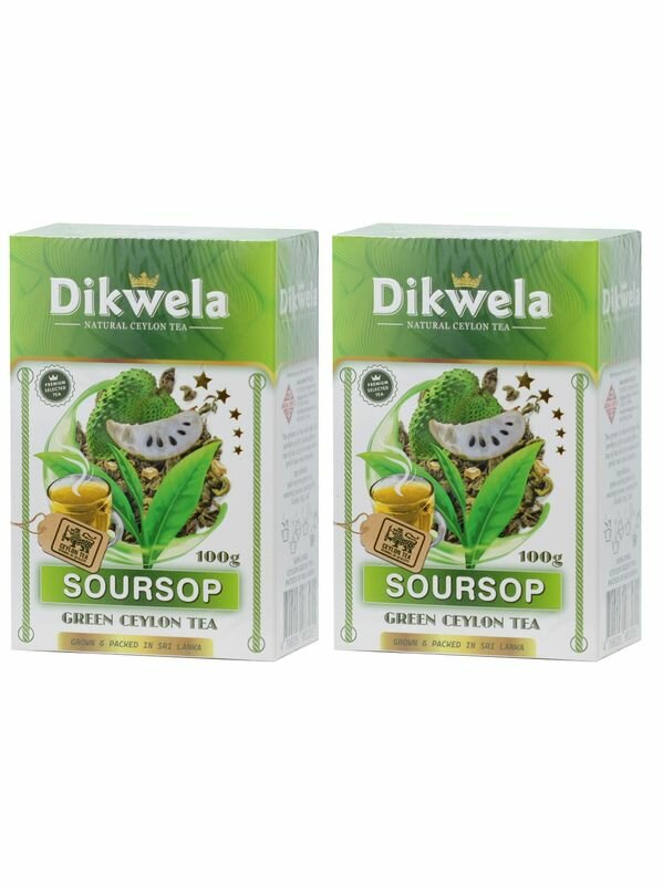 Dikwela Чай листовой, Саусеп, зеленый, 100 г, 2 шт