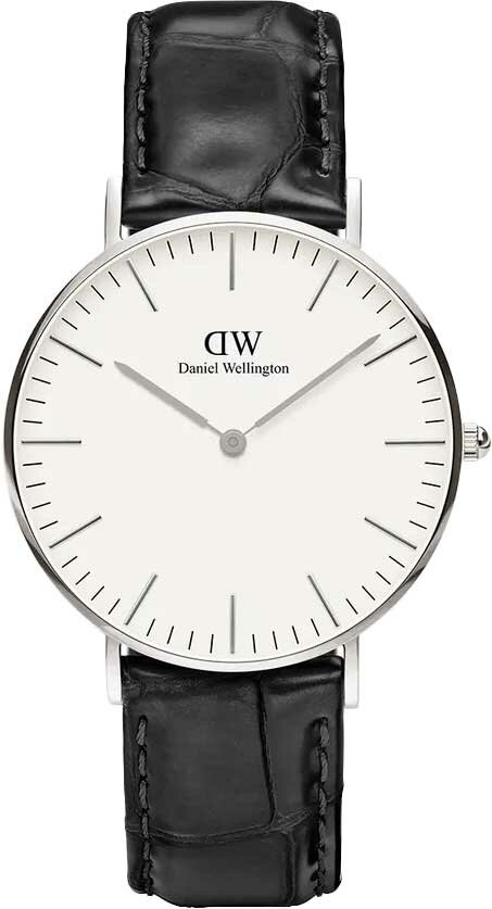 Наручные часы Daniel Wellington Classic, серебряный, черный