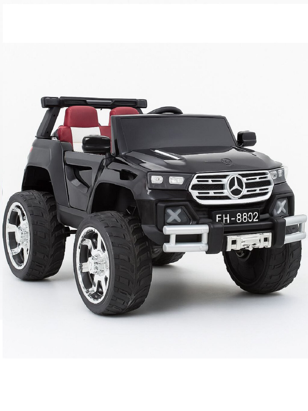Детский электромобиль-внедорожник , 2–6 лет, красный, световые звуковые эффекты