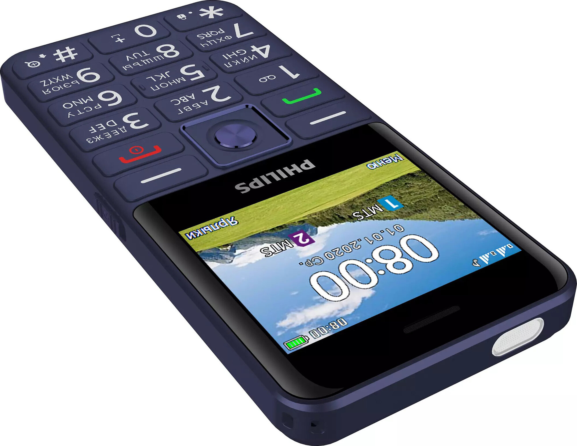 Телефон Philips Xenium E207 Blue