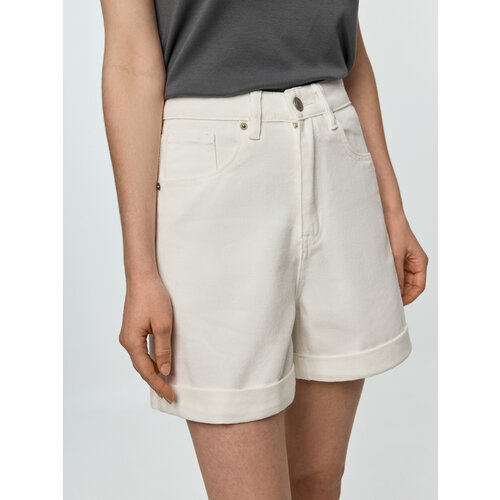 Шорты Sela, размер XS INT, белый брюки джинсовые женские sela 2803011407 50 s цвет черный размер s