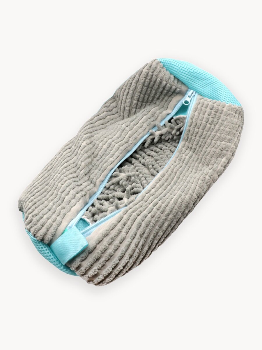 Мешок для стирки обуви и кроссовок в стиральной машине Boomshakalaka, 40х20 см, 1 шт, цвет серый