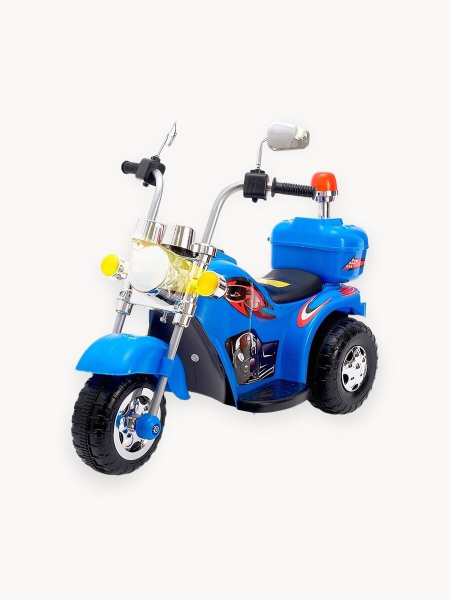 Электромобиль «Чоппер», детский, световые и звуковые эффекты, цвет синий