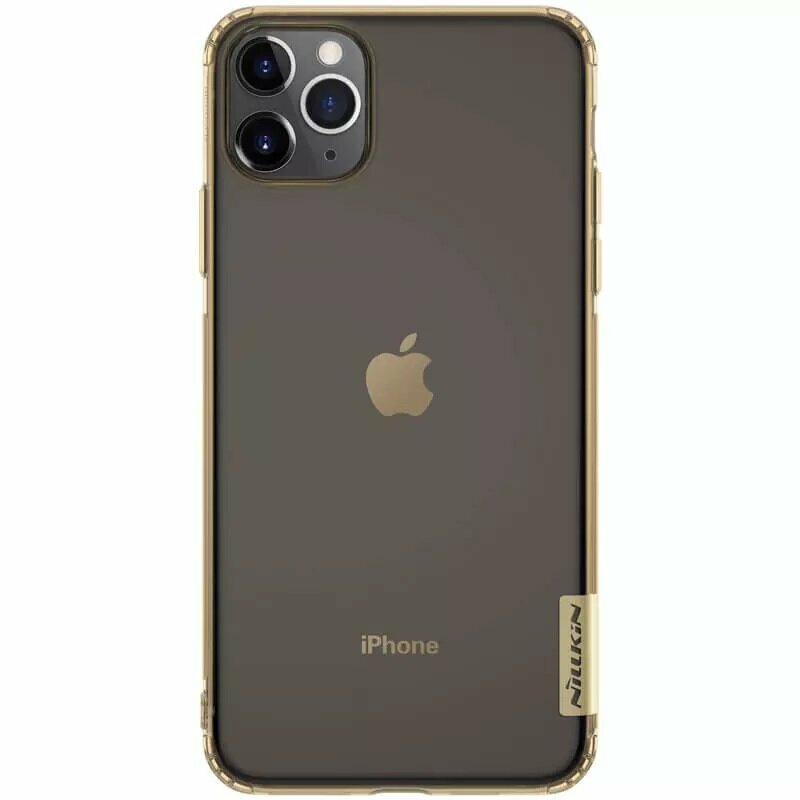 Накладка Nillkin Nature TPU Case силиконовая для Apple iPhone 11 Pro Max прозрачно-золотистая