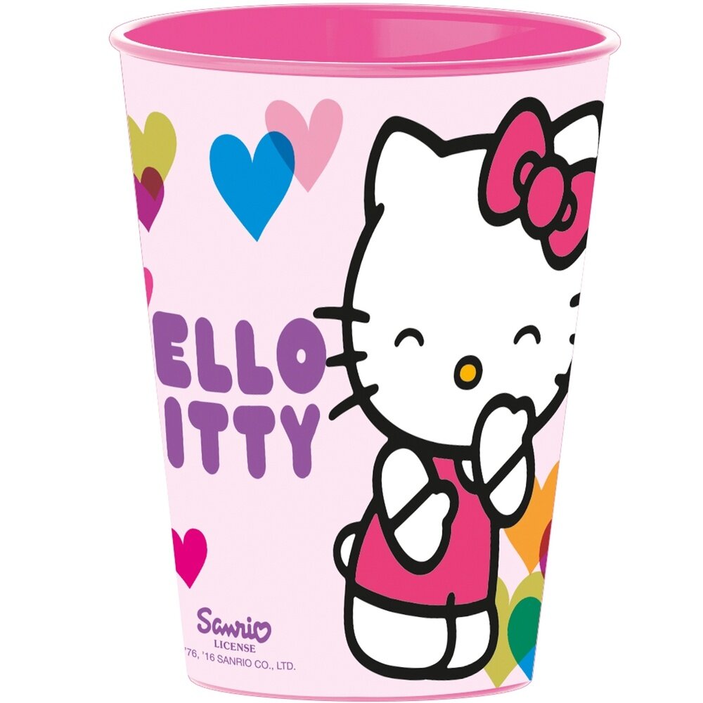 Стакан пластиковый Stor "Hello Kitty", Сердечки, 260 мл (82207)