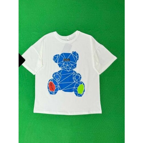 фото Футболка, размер 140, белый superkinder