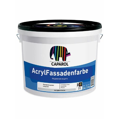 фасадная водоразбавляемая краска caparol acryl fassadenfarbe bas 1 Caparol AcrylFassadenfarbe Pro Фасадная краска для наружных работ АкрилФассаденфарбе Про Б1 10 л