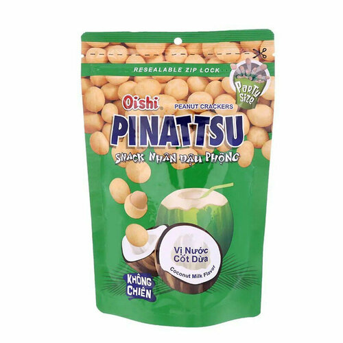 Снеки арахисовые со вкусом кокосового молока Pinattsu, 85 гр