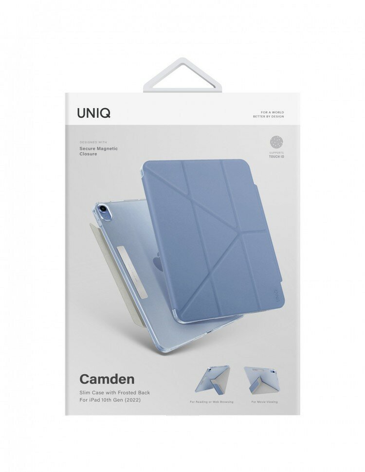 Чехол Uniq Camden для iPad 109 (2022 10th Gen) (PDP10G(2022)-CAMNBU) Northern Blue