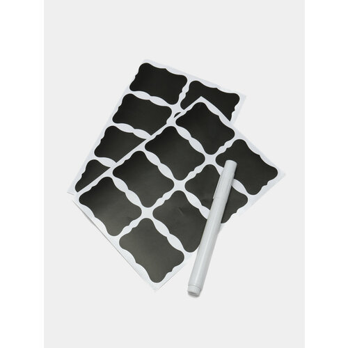 Набор Самоклеящихся наклеек на банки 16 шт с маркером размер 535см 799₽