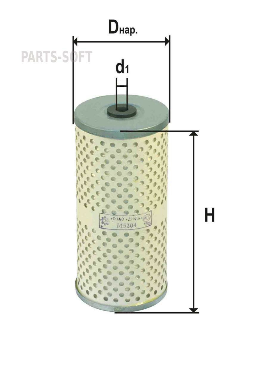 DIFA DIFA 5204 Элемент фильтрующий КАМАЗ масляный ЕВРО-1,2,3 (нить) DIFA