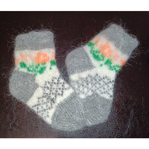 фото Носки размер 21-22, серый вашехобби