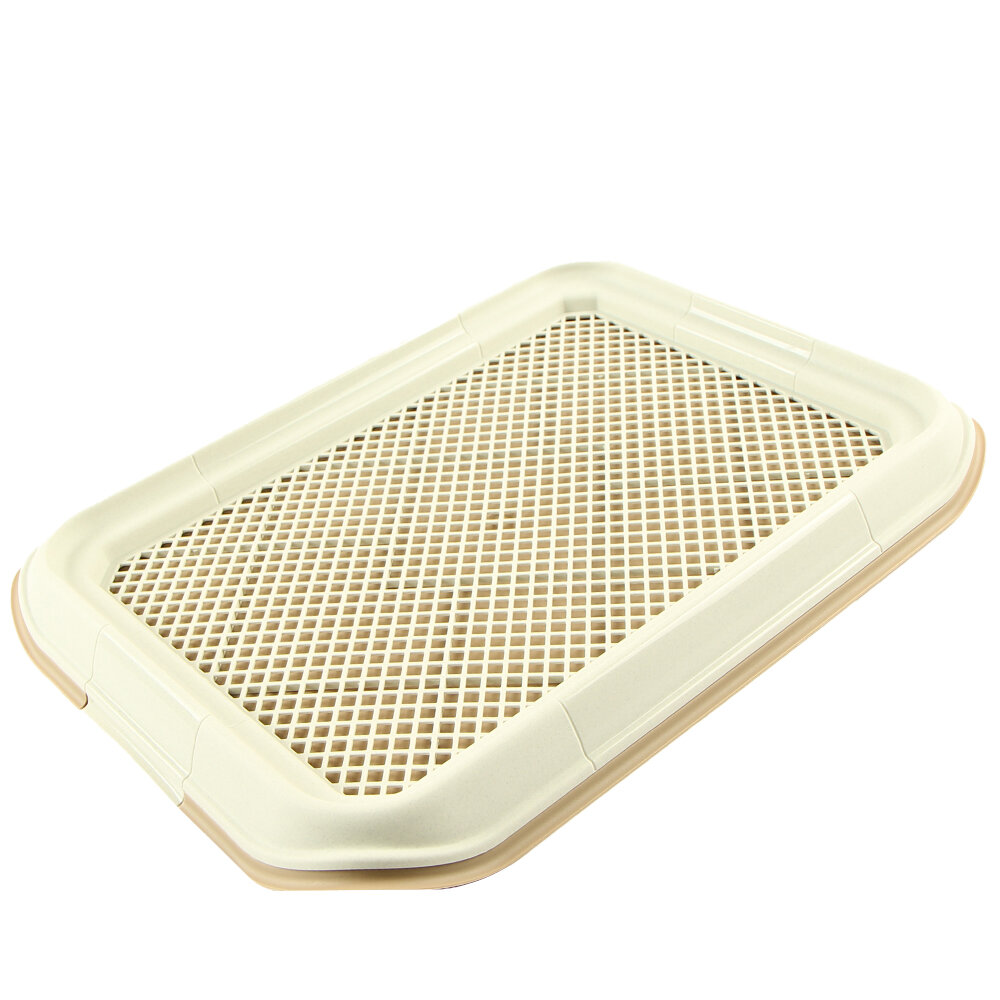 Картинки Лоток для собак мелких пород Catidea 50х37х6 см под пеленку бежевый