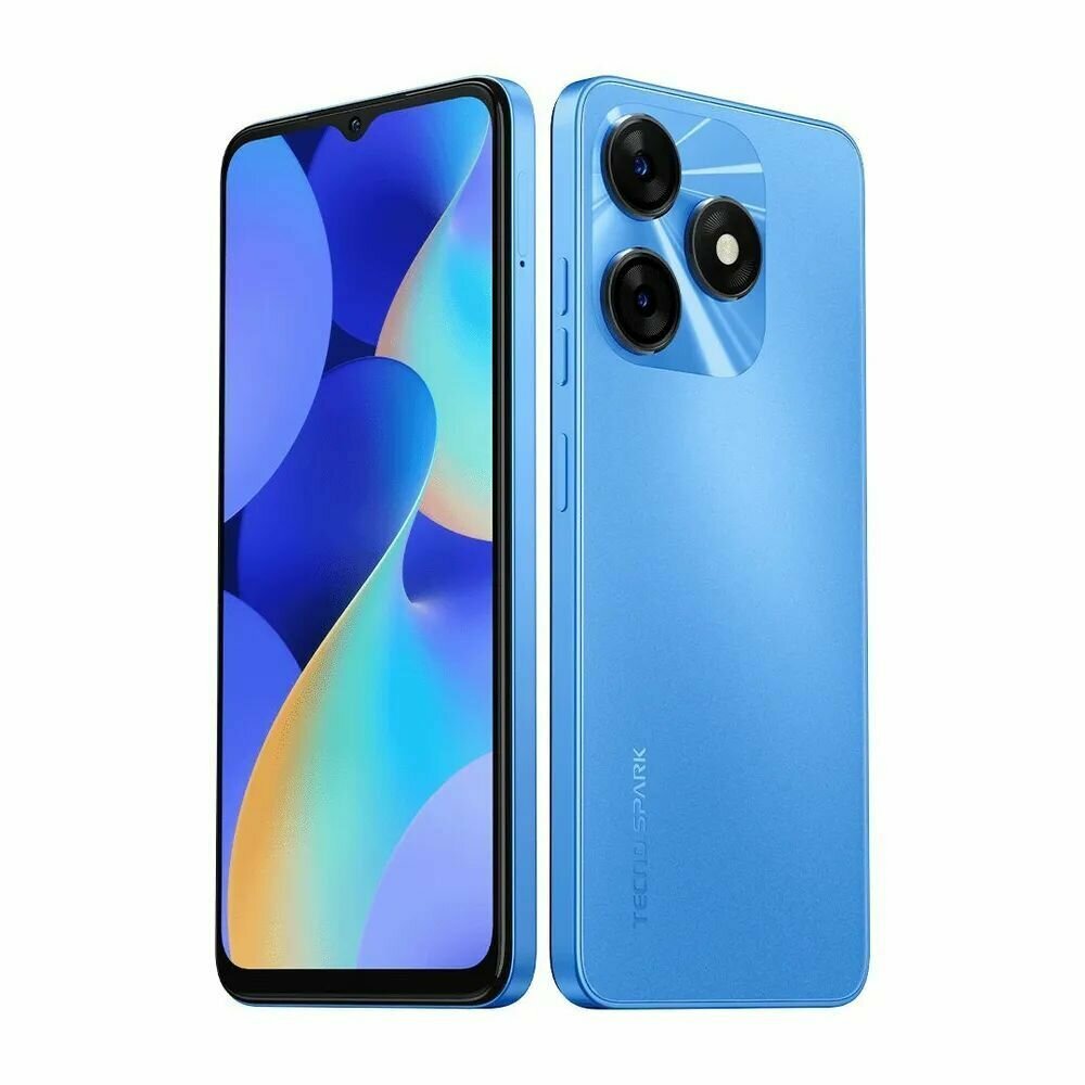 Смартфон TECNO Spark 10 8/128GB Meta Blue/синий — фото 1