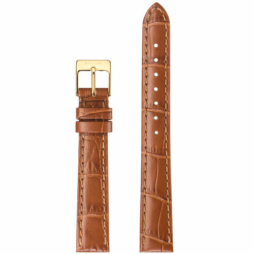 Ремешок Stailer, фактура под рептилию, матовая, размер 14/12 M, коричневый