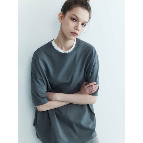 фото Футболка befree, размер l/xl, серый