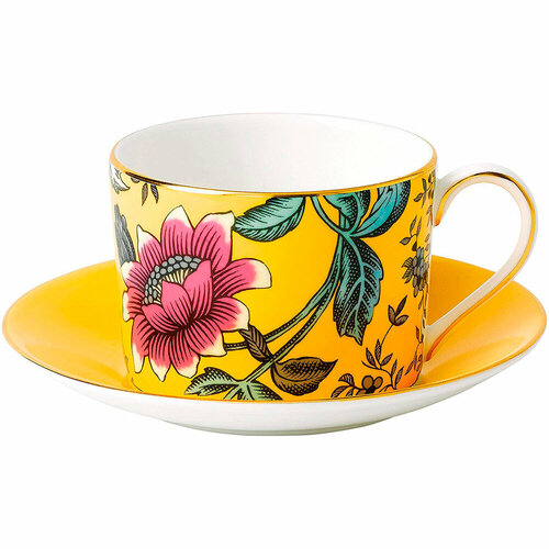 Чайная пара из костяного фарфора Yellow Tonquin, 150 мл, желтый, серия Wonderlust, Wedgwood, WGW-40031706