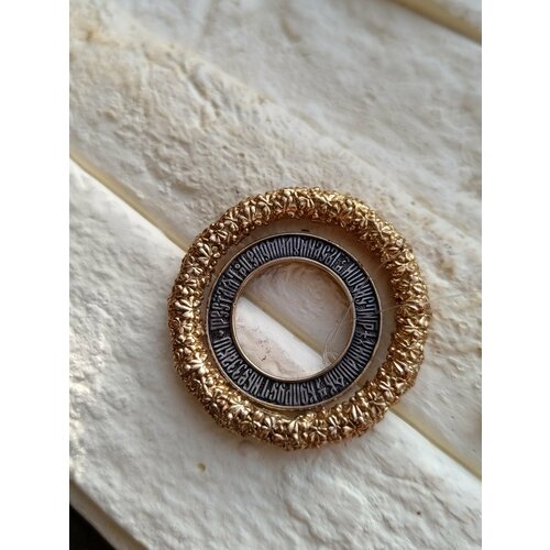 фото Подвеска ювелия молитва к пресвятой троице, серебро, 925 проба, золочение, размер 3.2 см.