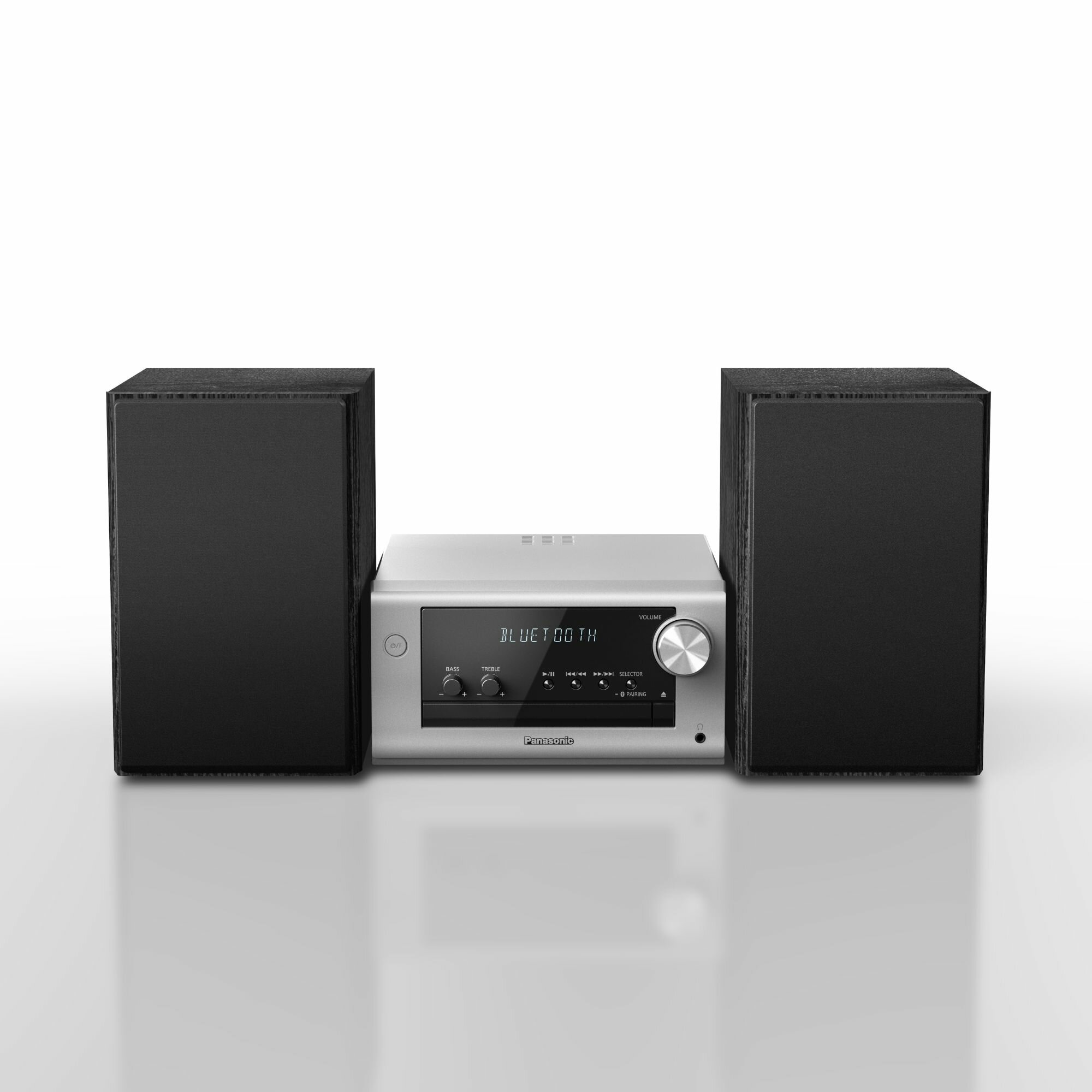 Микросистема Panasonic SC-PM700EE-S, CD, Bluetooth, серебристая
