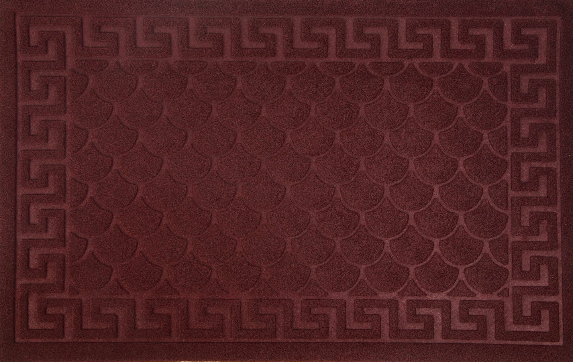Коврик Inspire Lenzo 50x80 см полиэфир/резина цвет бордовый