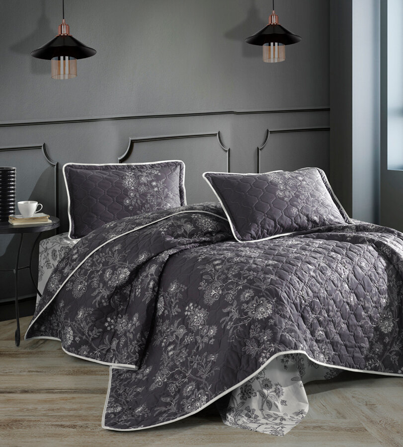 KARVEN Одеяло-покрывало Nala цвет: темно-серый (240х260 см)