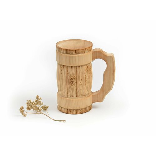 Кружка деревянная светлая 07 л 1630₽
