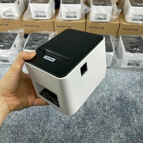 Принтер 2 в 1 этикеток и чеков Xprinter XP-246B (Usb/Lan) 60 мм белый, черный, белый