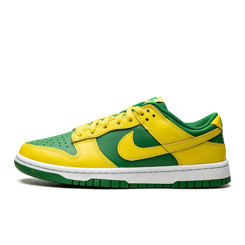 фото Кеды nike dunk low, размер 8us/40ru, зеленый, желтый