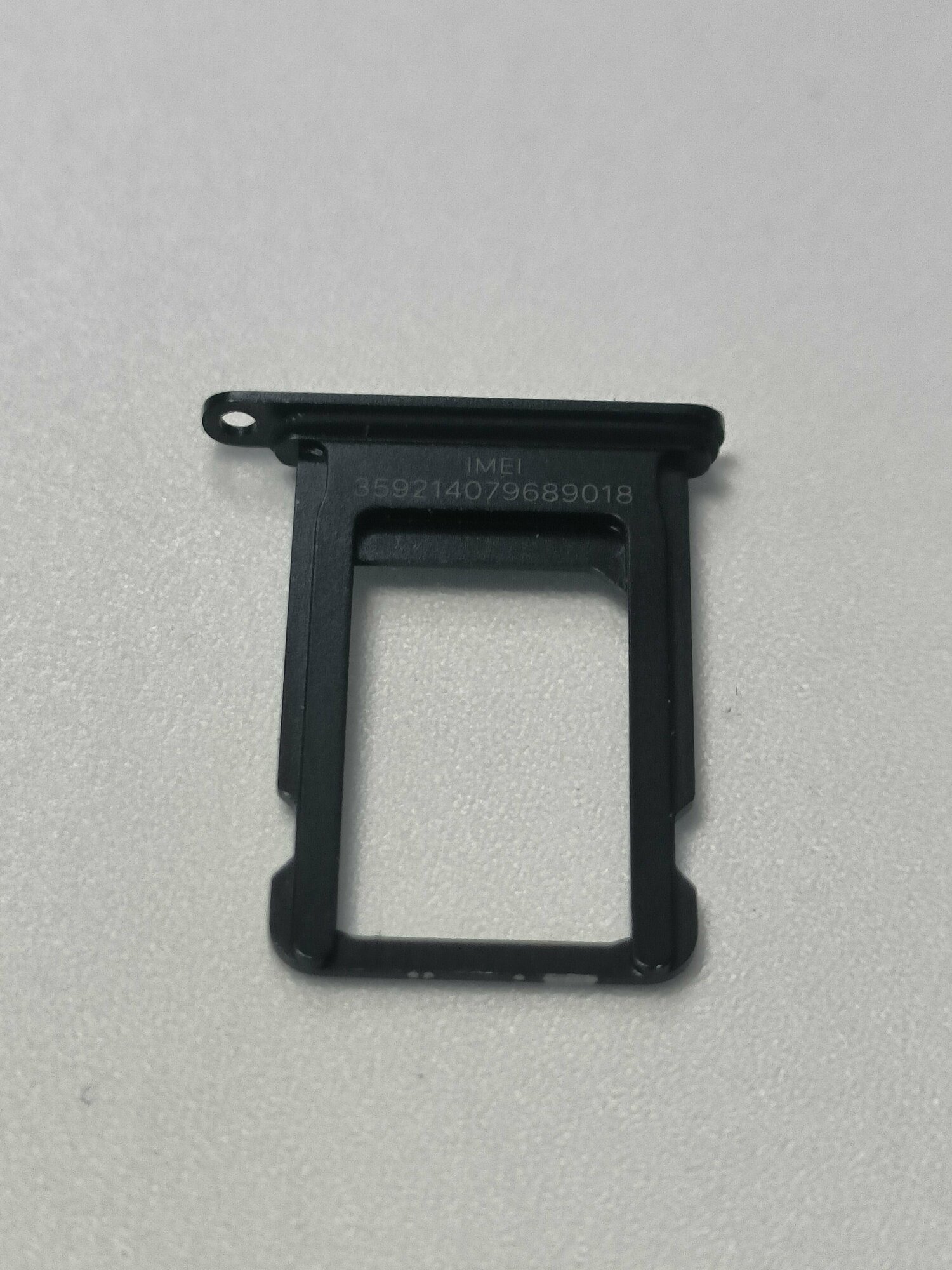 Сим лоток для iphone 7 черный — фото 1