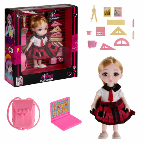 Игровой набор Alisa Kawaii mini Школа. Кукла 15,2 см, в кор. 20х20х6 см