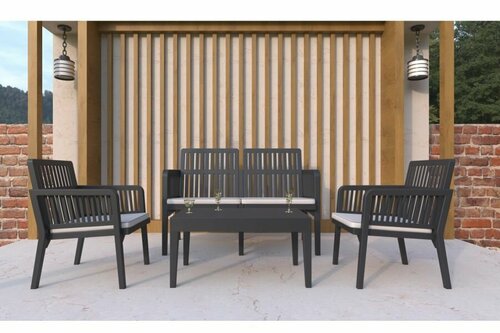 Набор мебели Lizbon 2-Seater Lounge для террасы PRIME цвет: антрацит