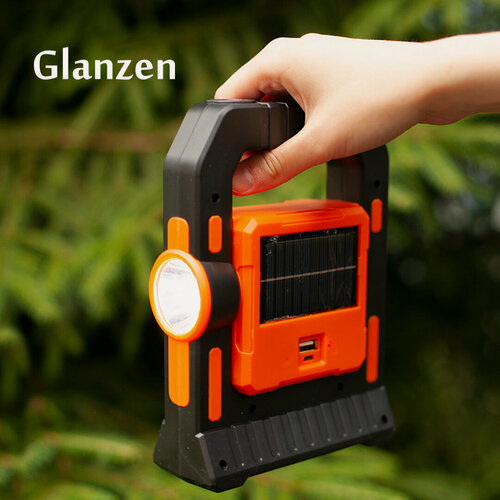 Изображение товара Светодиодный кемпинговый аккумуляторный USB фонарь GLANZEN CFL-0600-T18-1