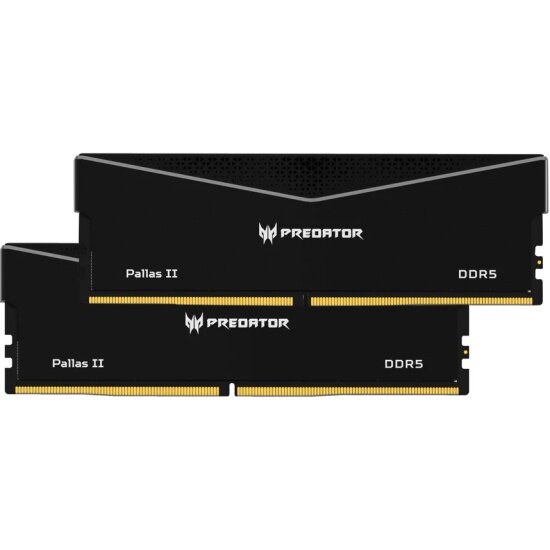 Оперативная память DDR5 Acer Predator Pallas II 64Gb (2x32Gb) 6400Mhz CL32 (32-39-39-102) Black