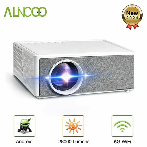 2024 Alincoo Новый проектор E700 Pro 1080P Full HD 4K 28000 люмен 2945600₽