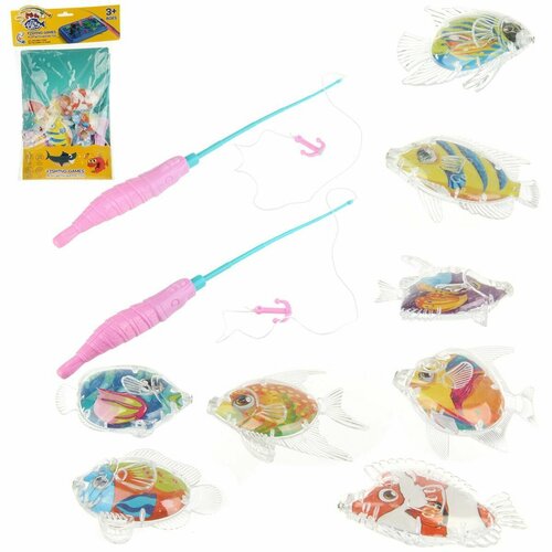 Рыбалка магнитная 2 удочки Veld Co Игрушка для купания 391₽