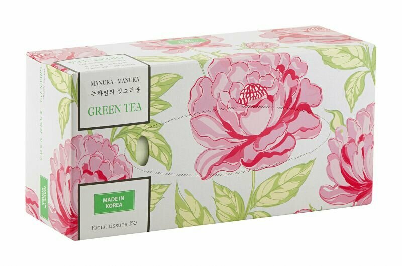 фото Manuka Салфетки для лица Green Tea, 150 шт