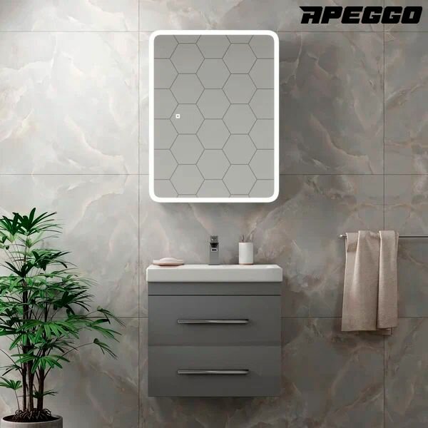 Зеркало-шкаф Apeggo Ornella Led 600х800