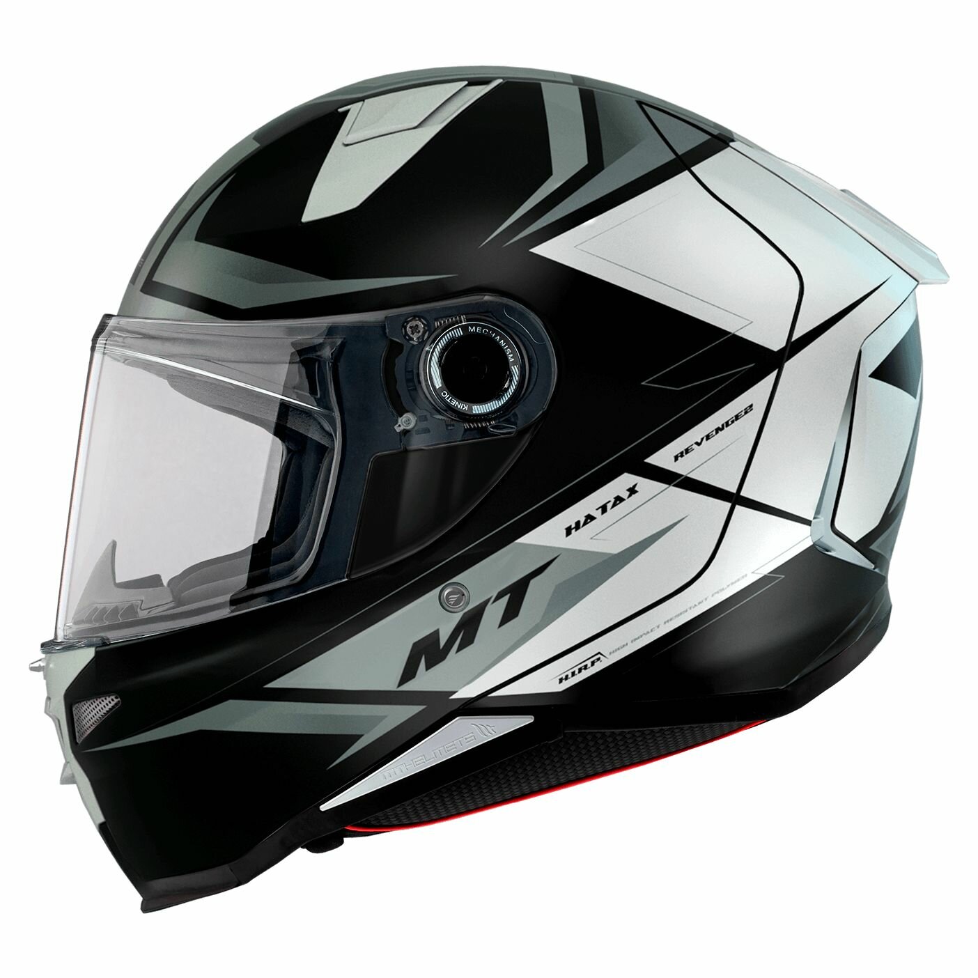 Шлем MT REVENGE 2 S HATAX (S, Gloss Black White)