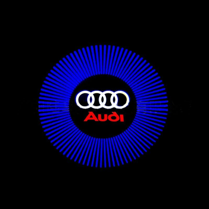 Освещение дверей с логотипом AUDI подходит для большинства моделей AUDI