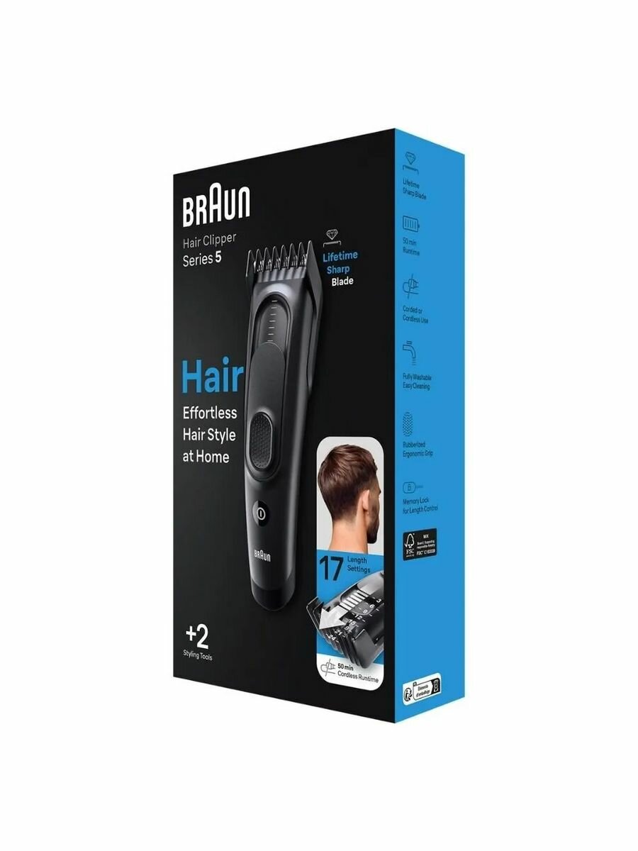 Машинка для стрижки волос Braun HC5330 - фото №9
