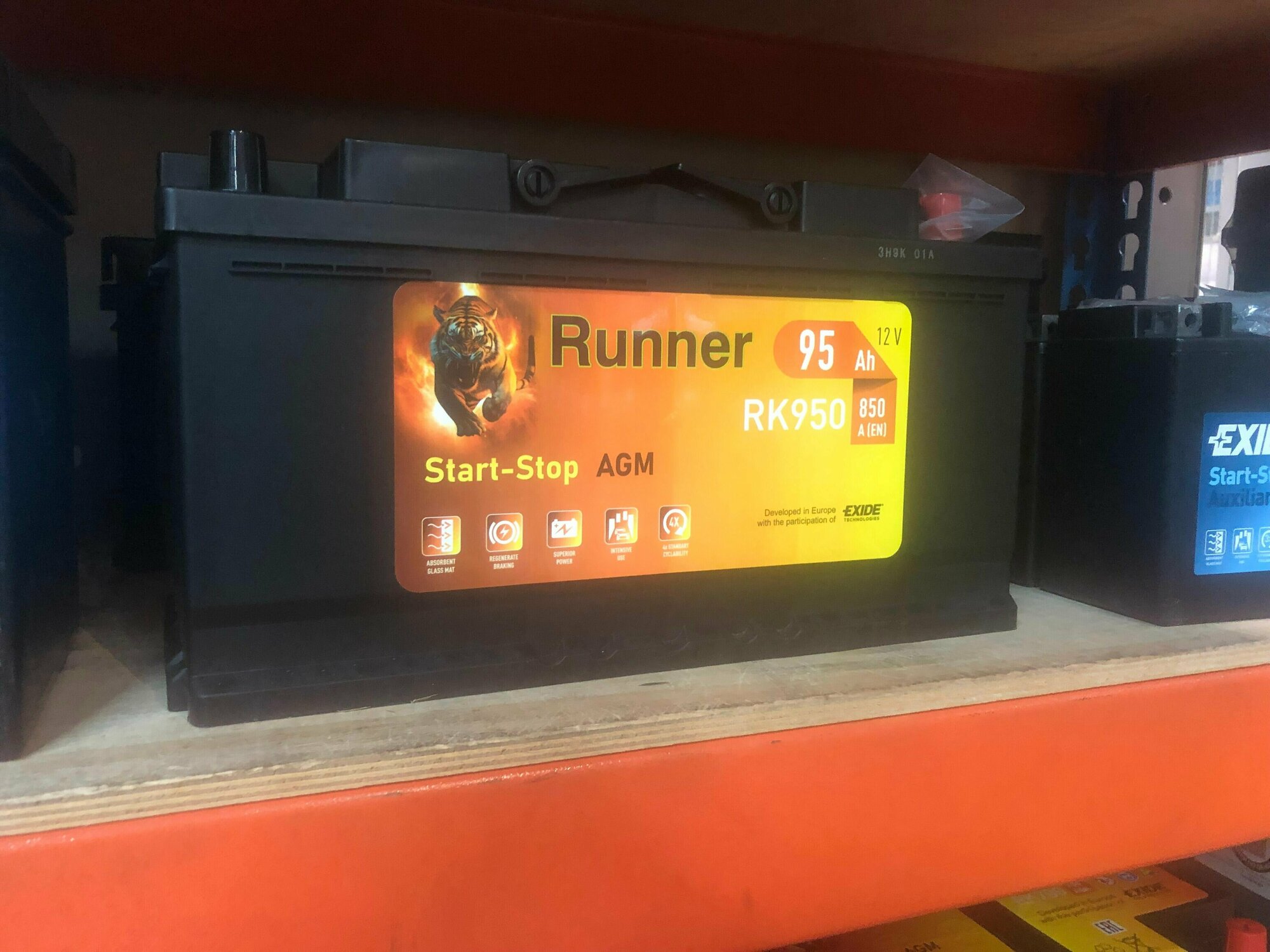 Аккумулятор Runner AGM 95Ач обратная полярность RK950