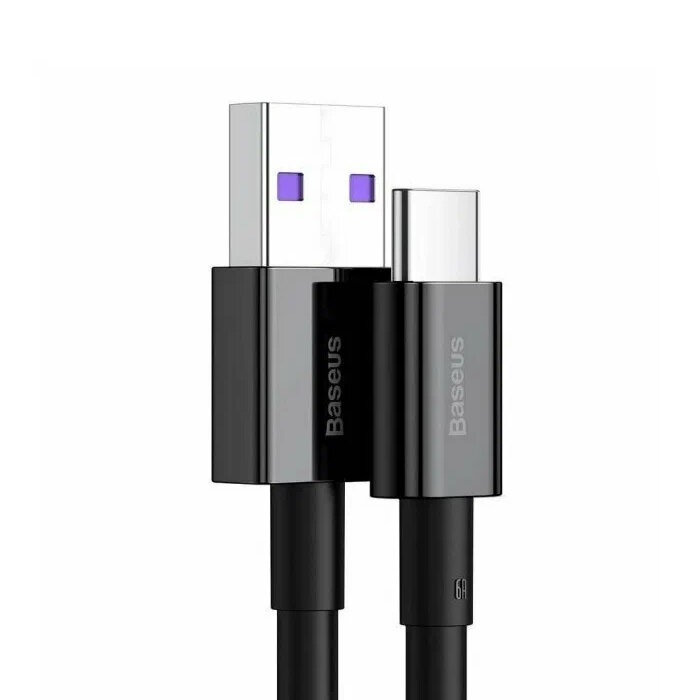 Кабель Baseus Superior Series Fast Charging, USB - Type-C, (CATYS-01) 66W, 1 м, черный — фото 1