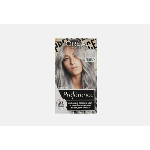Стойкая краска для волос LOreal Paris Prfrence Яркость Цвета 10112 Серебристо-серый количество 1 шт 2496₽