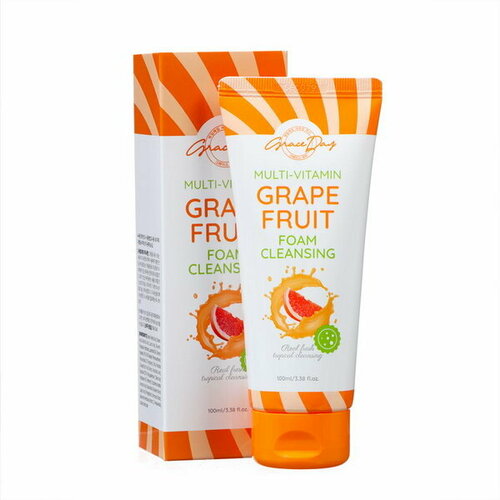 Пенка для лица мультивитаминная, очищающая, с грейпфрутом, 100 мл