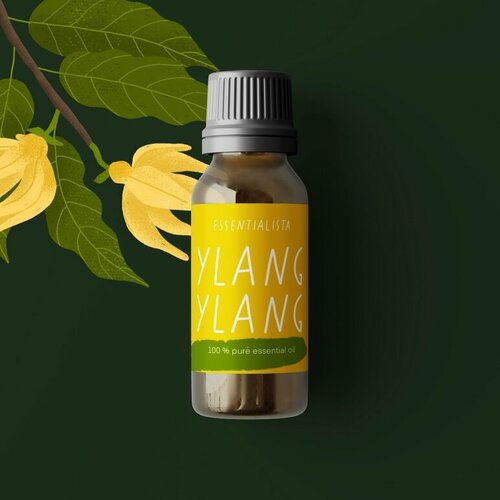 YLANG YLANG 100% Pure Essential Oil, Essentialista (Эфирное масло иланг иланг), 10 мл.