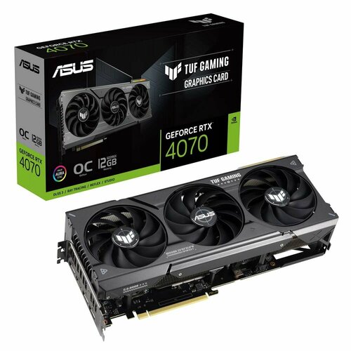 ASUS Видеокарта ASUS TUF-RTX4070-O12G-GAMING RTX4070 HDMI DP312G D6X TUF-RTX4070-O12G-GAMING 8304000₽