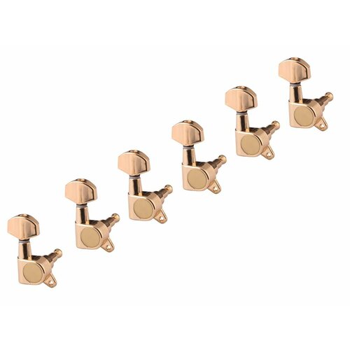 J-02-GD-6-in-line Колки для гитары 6л, золото, Metallor