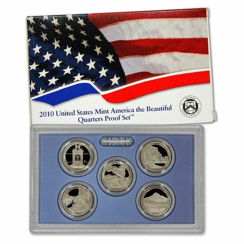 США, Набор монет Национальные парки 2010 год, пруф